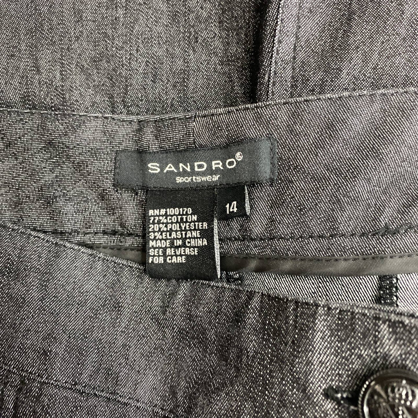 Sandro Sportswear | Dark Denim Skirt | Sz 14