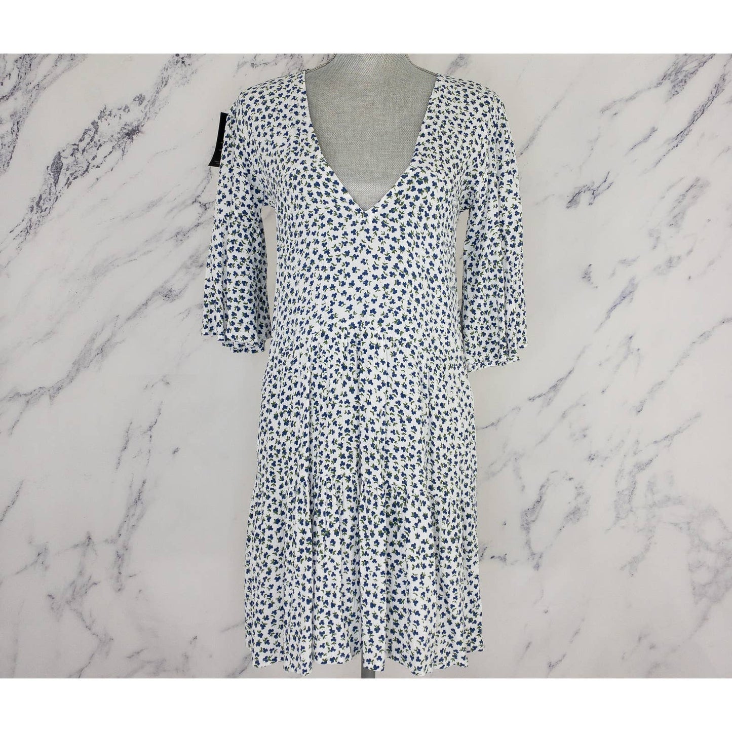 Faithful the Brand | Fresa Floral Crepe Mini Dress | Sz 6 (M)