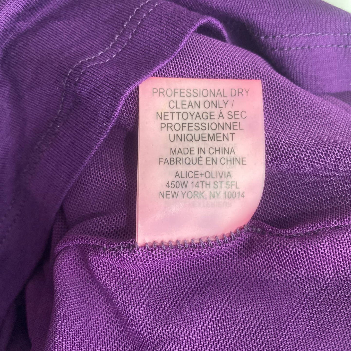 Alice + Olivia | One Shoulder Chiffon Drape Dress | Sz XS