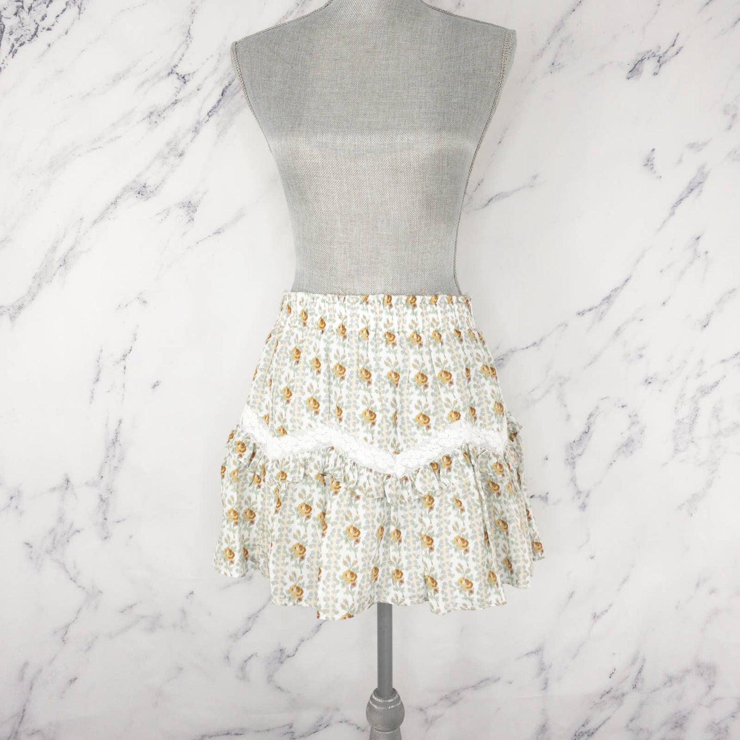 LoveShackFancy | Piccolo Skirt in Apricot Ice | Sz L
