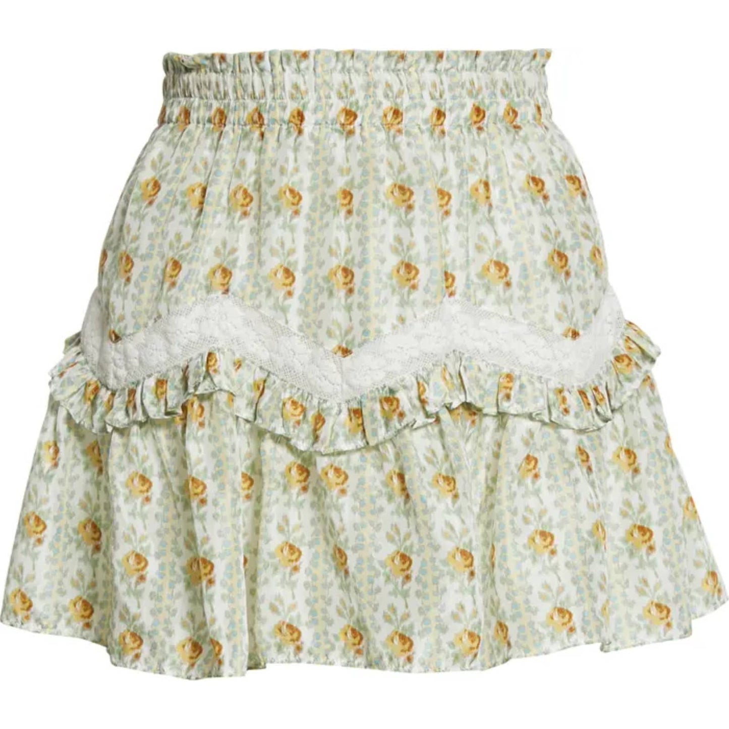 LoveShackFancy | Piccolo Skirt in Apricot Ice | Sz L