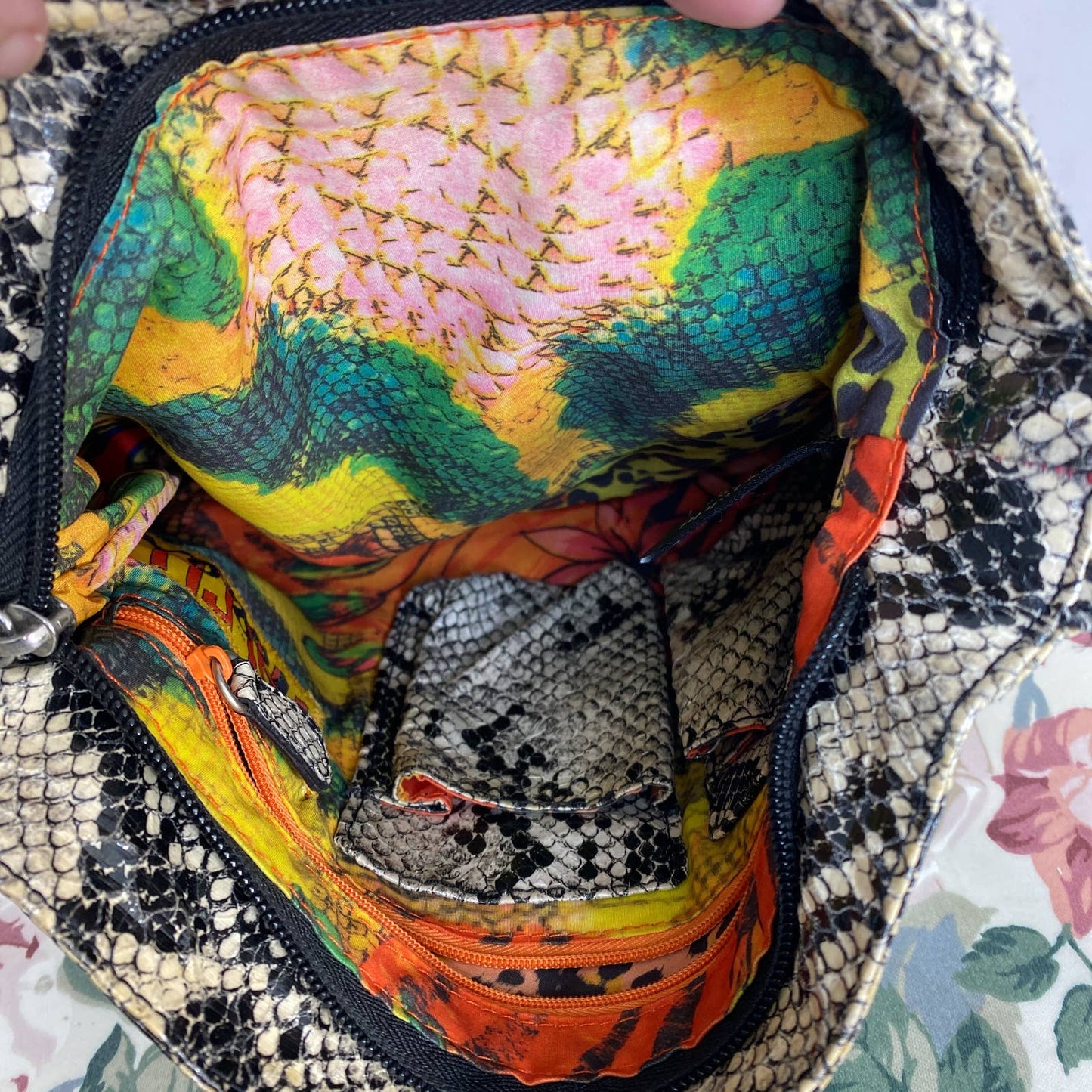 Falchi by Carlos Falchi | Faux Snakeskin Crossbody