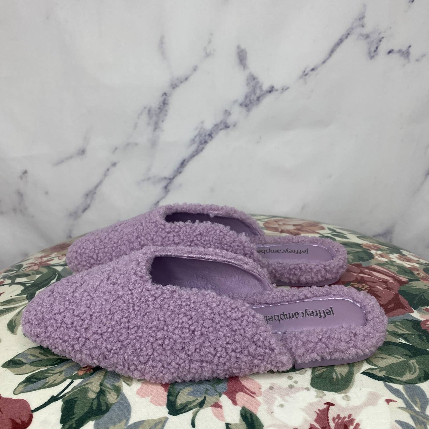 Jeffrey Campbell | Slippin Faux Shearling Mule | Size 7