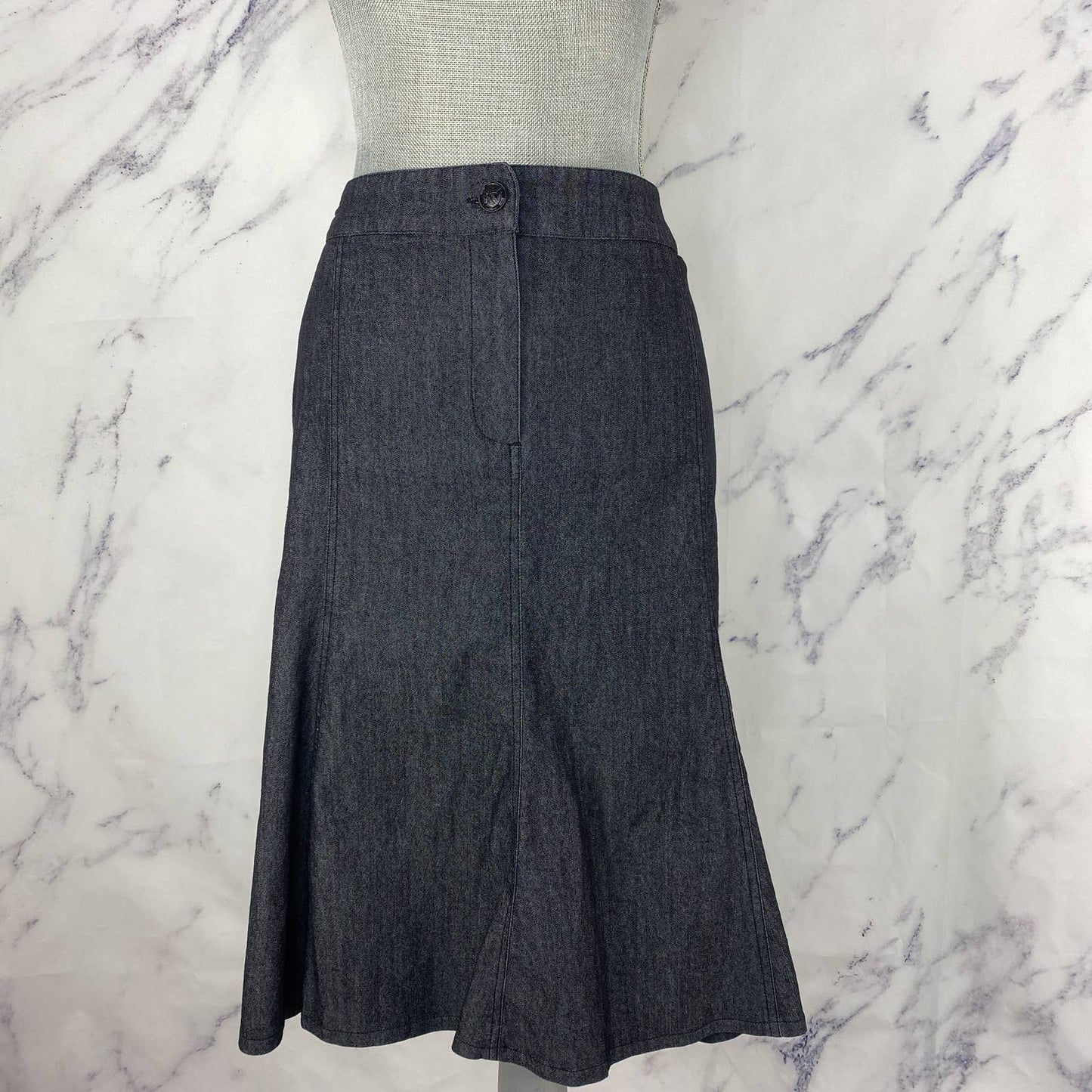 Sandro Sportswear | Dark Denim Skirt | Sz 14
