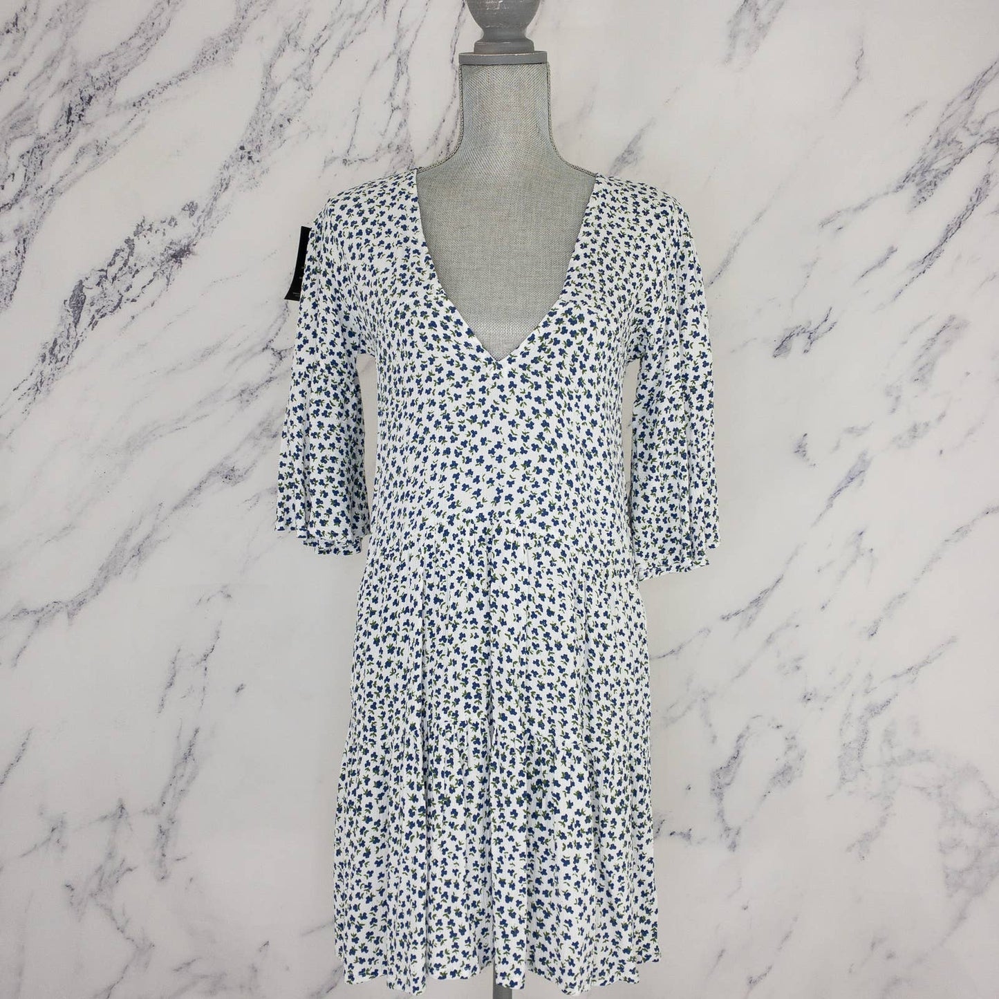 Faithful the Brand | Fresa Floral Crepe Mini Dress | Sz 6 (M)