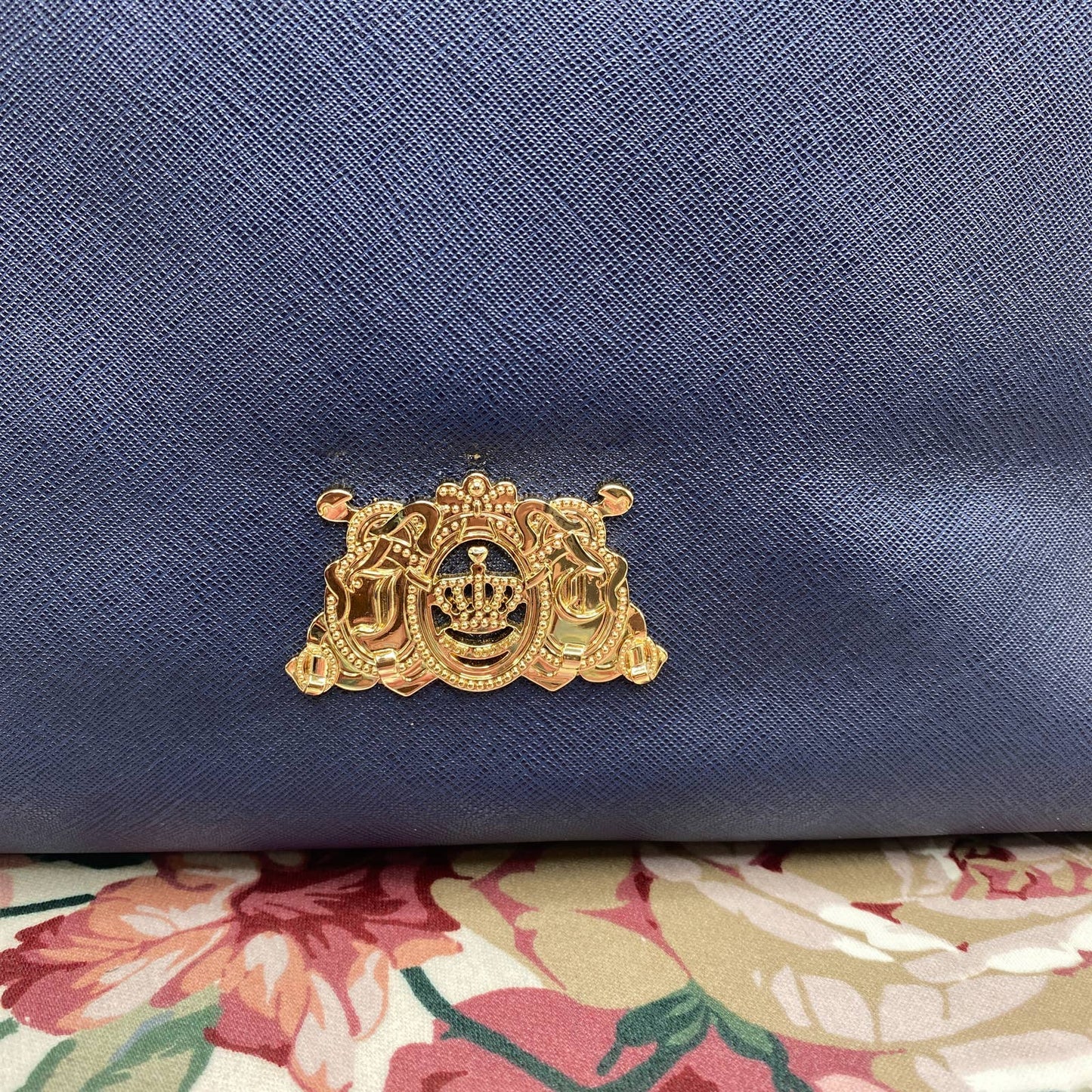 Juicy Couture | Sophia Saffiano Leather Navy Blue Tote