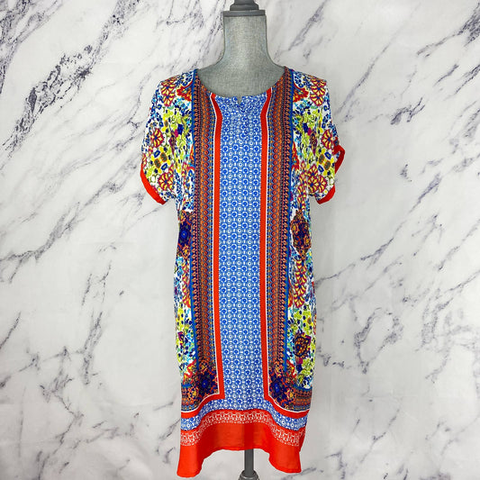 Uncle Frank | Multicolor Geo Floral Print Dress | Sz S