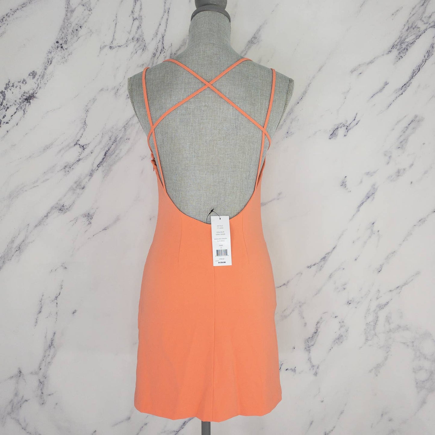 French Connection | Backless Strappy Slip Dress | Sz 0