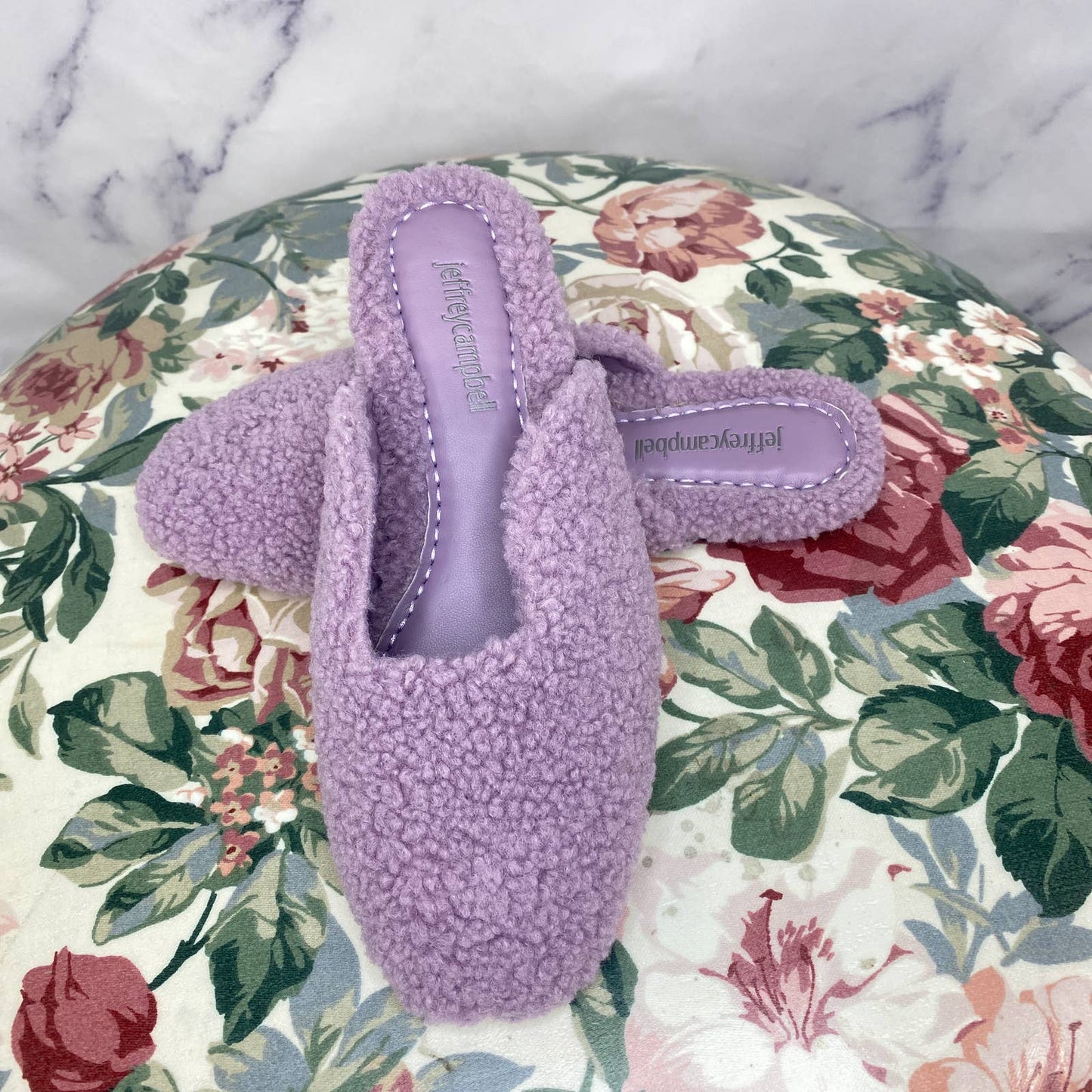 Jeffrey Campbell | Slippin Faux Shearling Mule | Size 7
