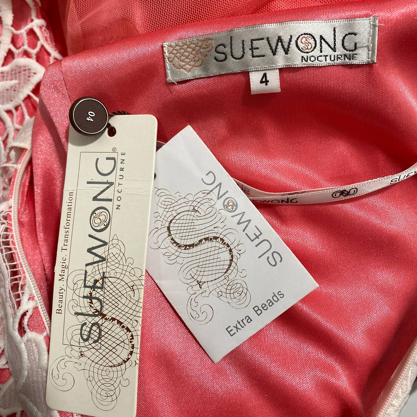 Sue Wong | Embroidered Sheath Dress | Sz 4