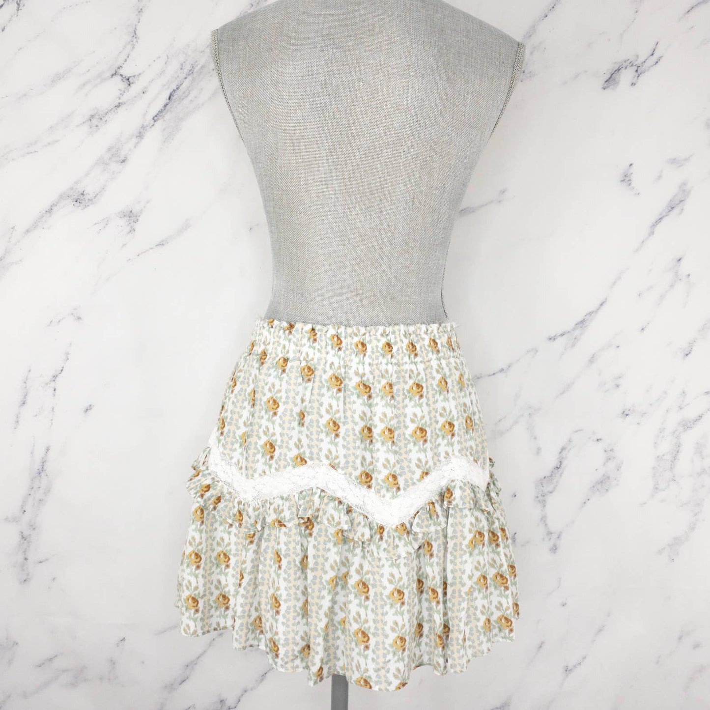 LoveShackFancy | Piccolo Skirt in Apricot Ice | Sz L