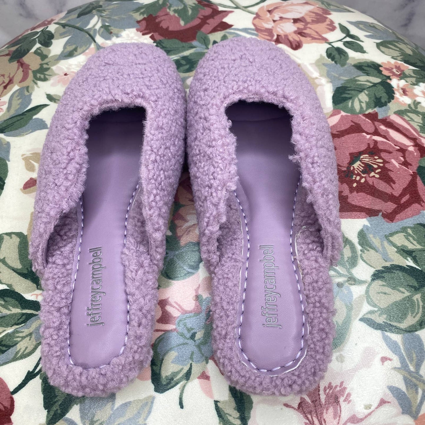 Jeffrey Campbell | Slippin Faux Shearling Mule | Size 7