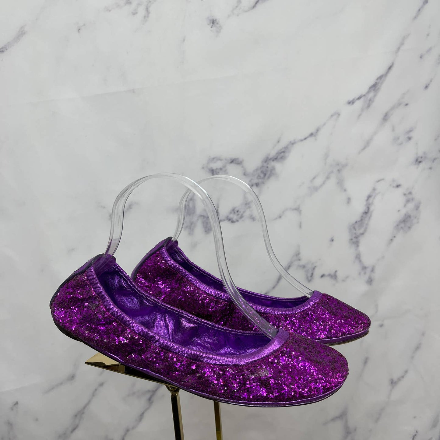Tory Burch | Glitter Eddie Ballet Flats | Size 7