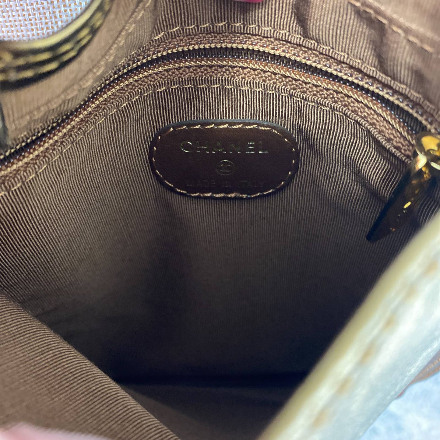 Chanel | Vintage Metallic Leather Crossbody Bag