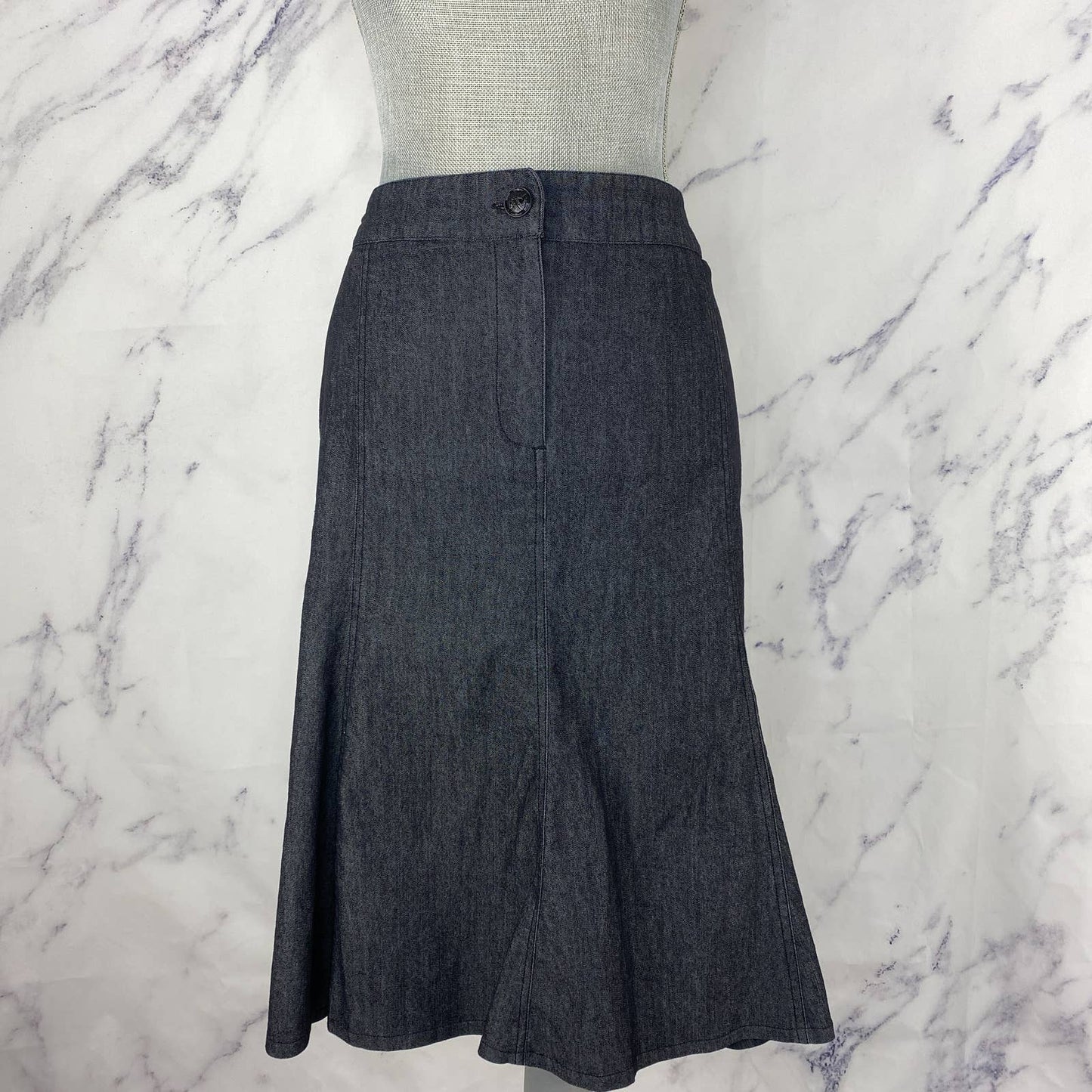 Sandro Sportswear | Dark Denim Skirt | Sz 14