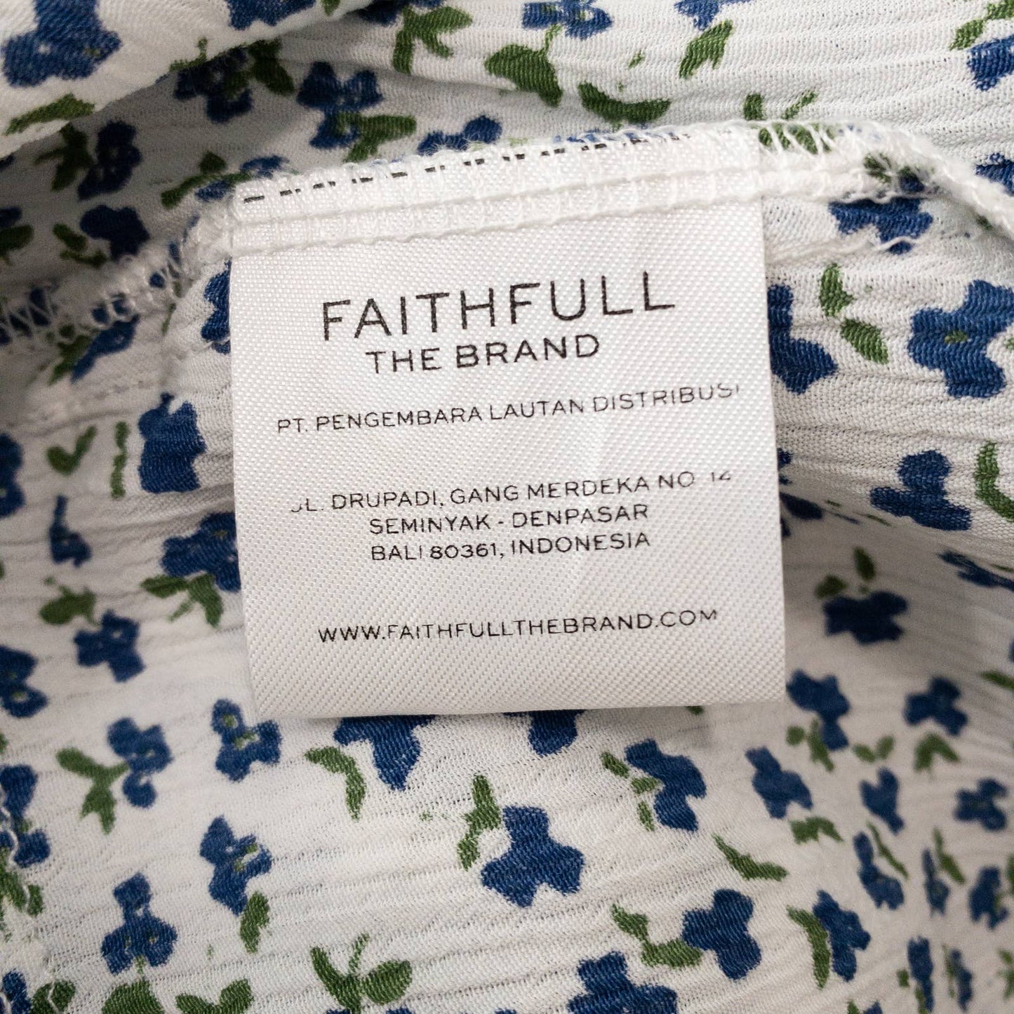 Faithful the Brand | Fresa Floral Crepe Mini Dress | Sz 6 (M)