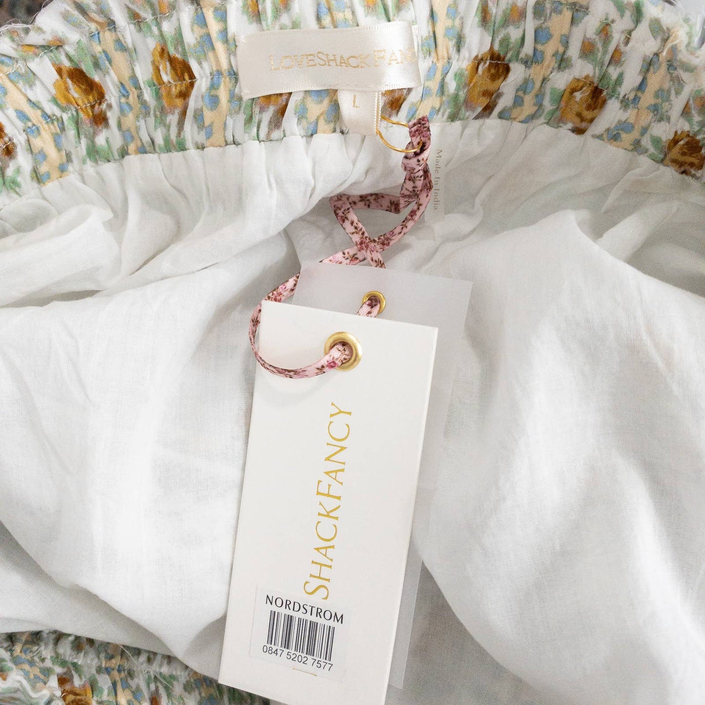 LoveShackFancy | Piccolo Skirt in Apricot Ice | Sz L