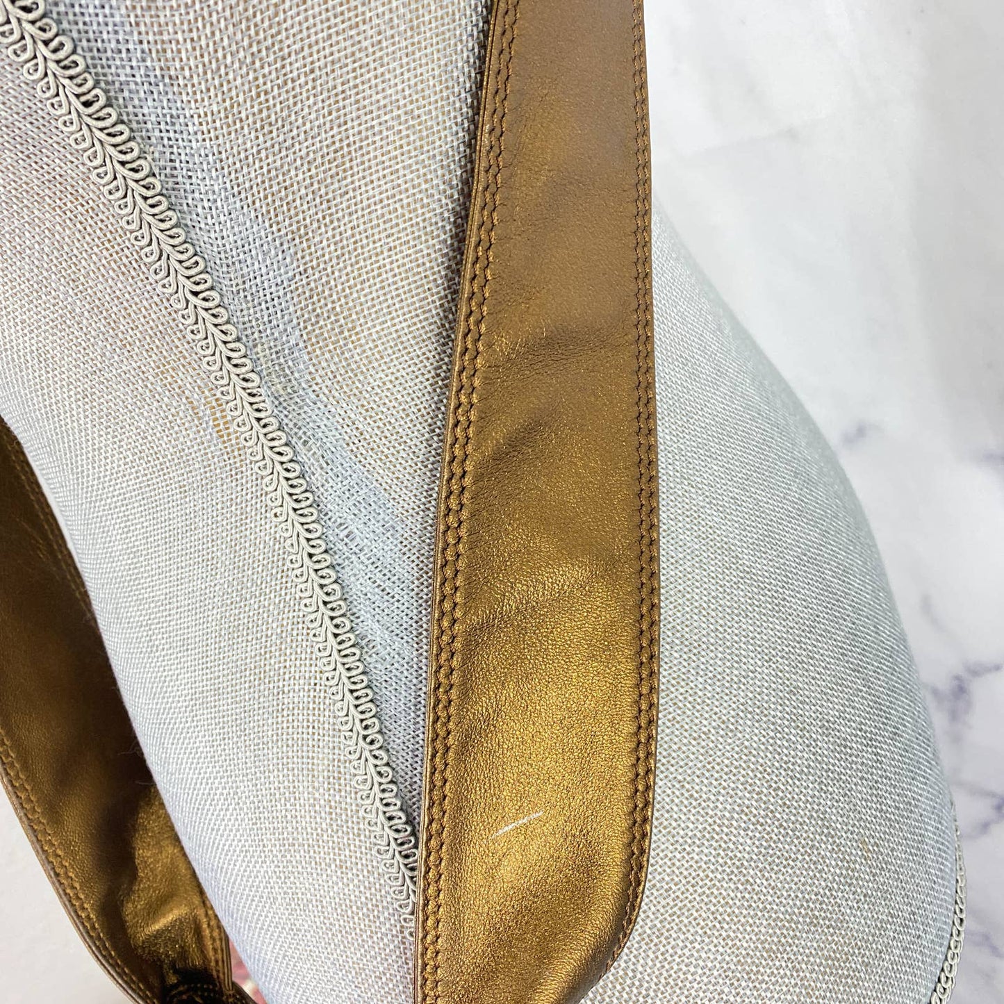 Chanel | Vintage Metallic Leather Crossbody Bag