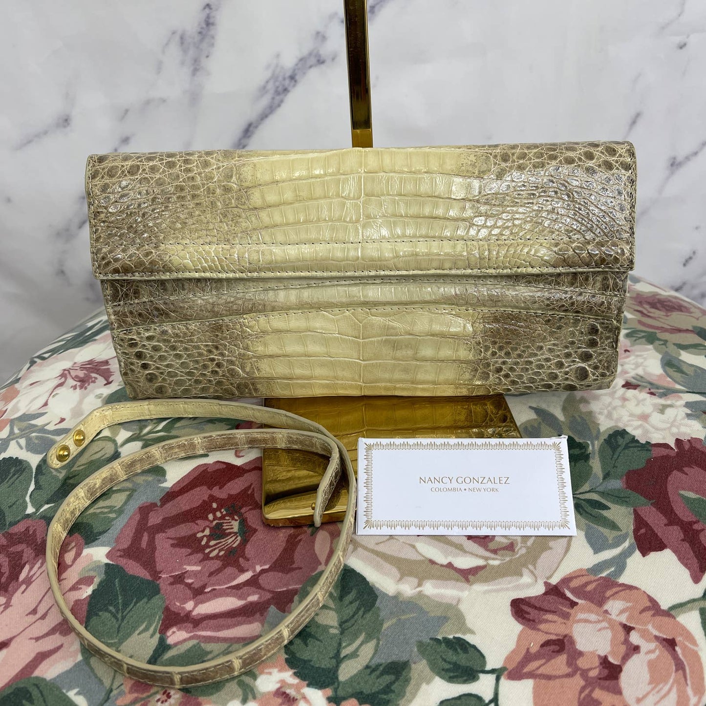 Nancy Gonzalez | Small Gotham Crocodile Clutch