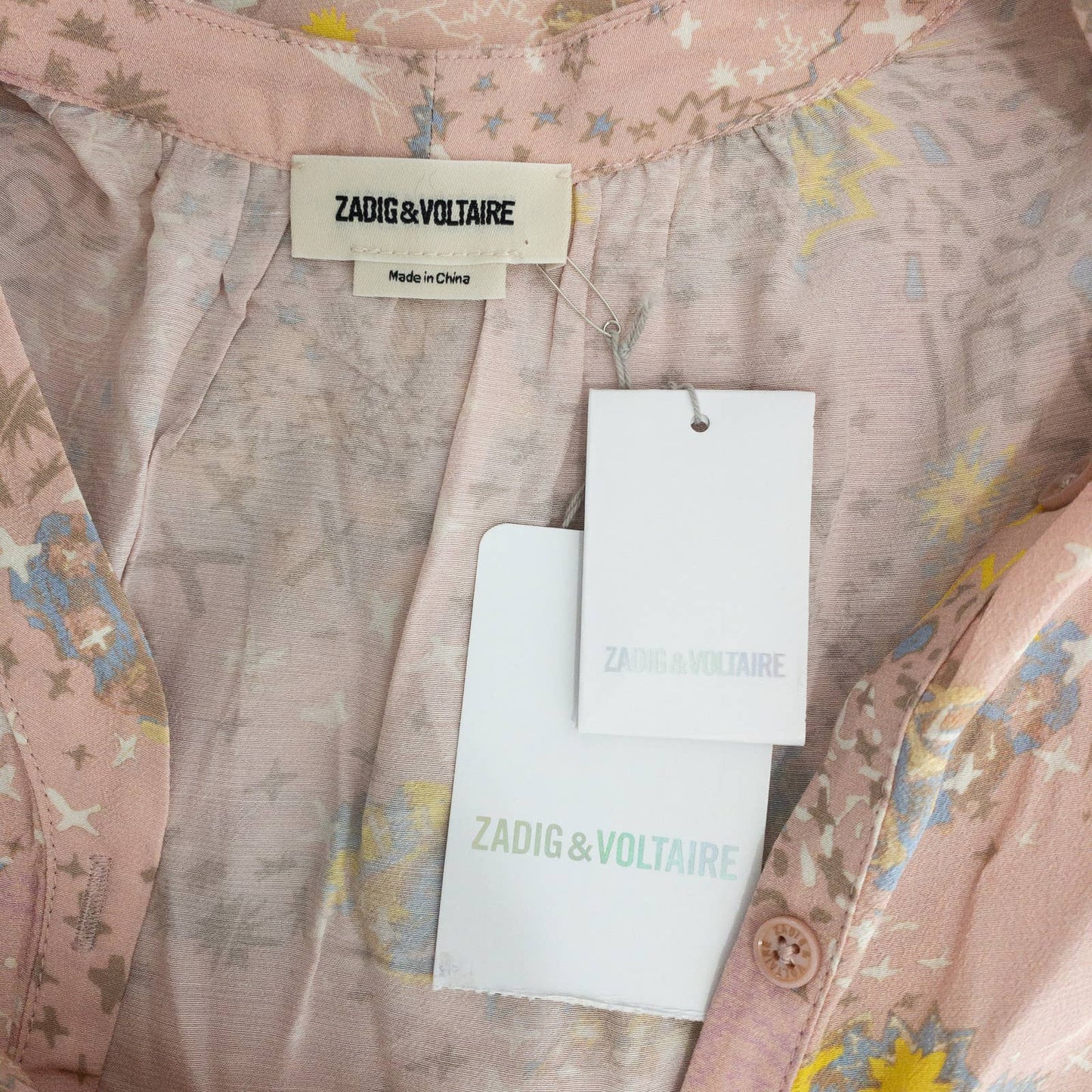 Zadig & Voltaire | Tygg Print Glam Long Sleeve Blouse | Sz M