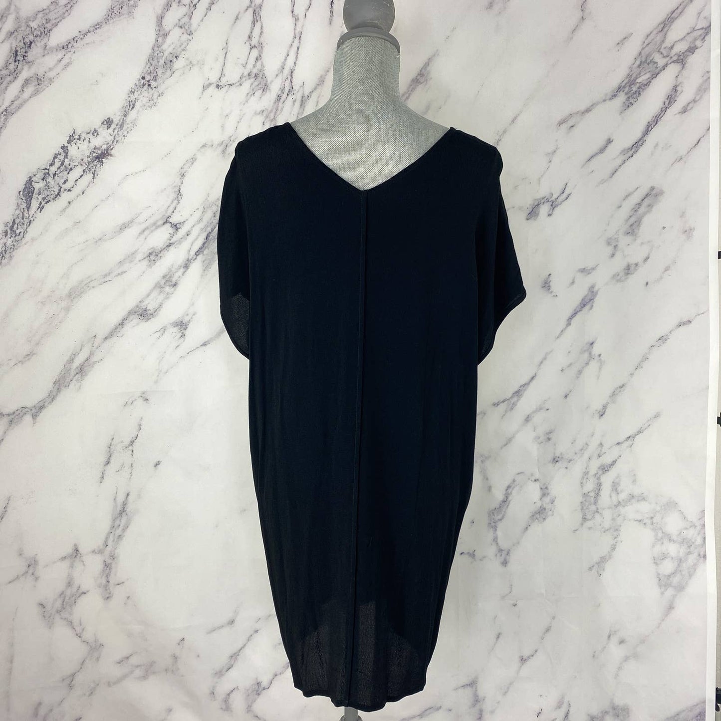 Madewell | Leather Edged Easy Shirt Dress | Sz XS