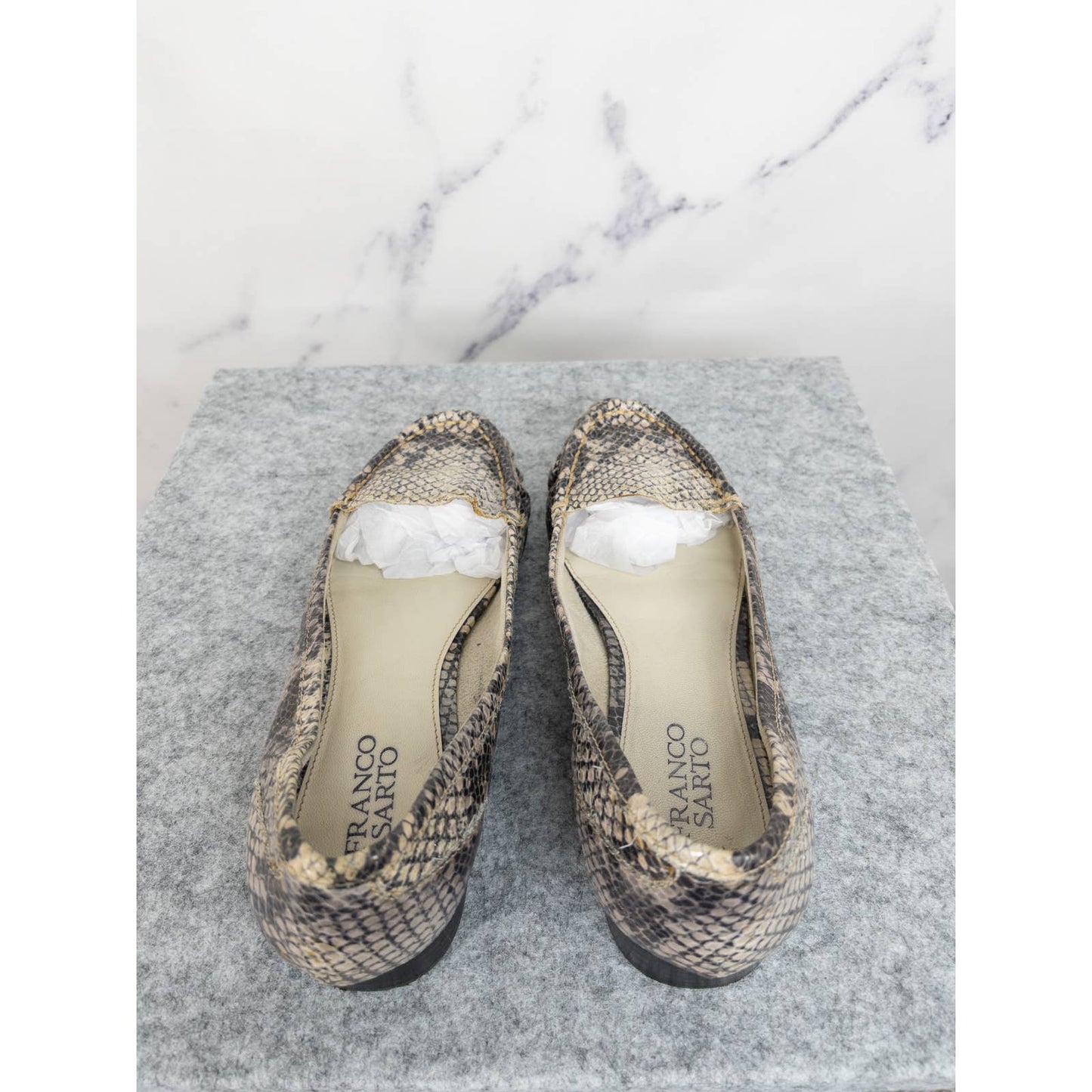 Franco Sarto | Tremor Snake Loafers | Size 7.5