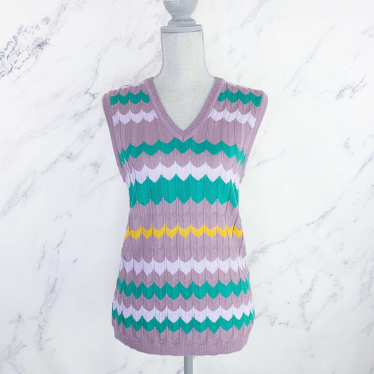 M Missoni | Crochet-Knit Top | Light Purple | Sz: IT 44/US 8