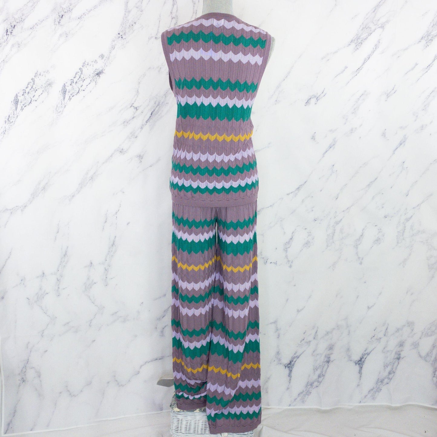 M Missoni | Crochet-Knit Top | Light Purple | Sz: IT 44/US 8