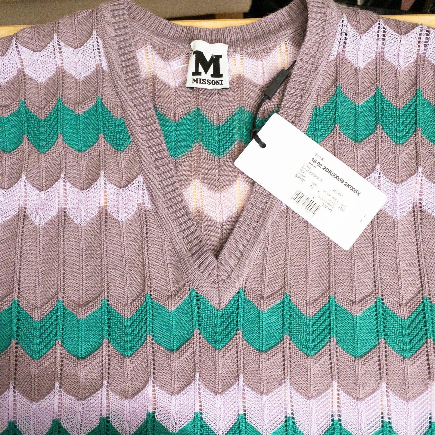 M Missoni | Crochet-Knit Top | Light Purple | Sz: IT 44/US 8