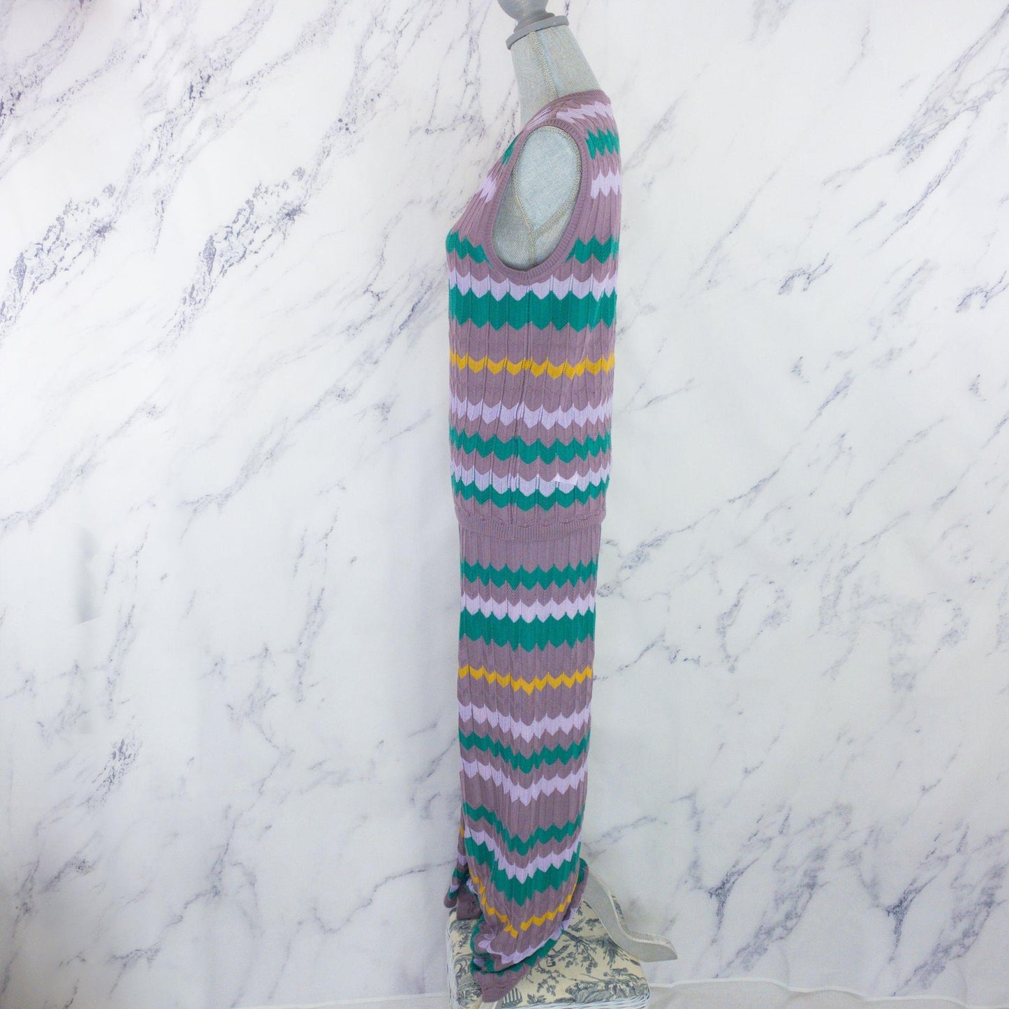 M Missoni | Crochet-Knit Top | Light Purple | Sz: IT 44/US 8