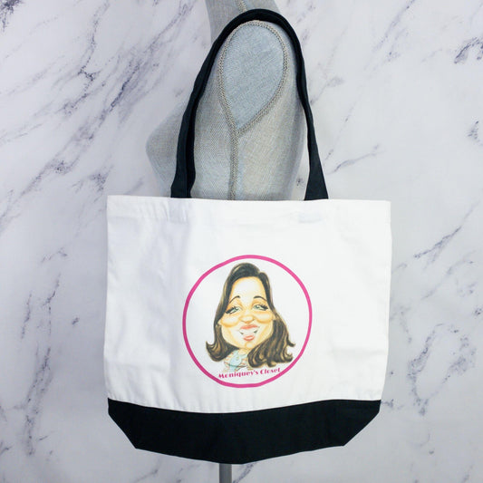 Moniquey’s Closet Two-Tone Cotton Tote Bag