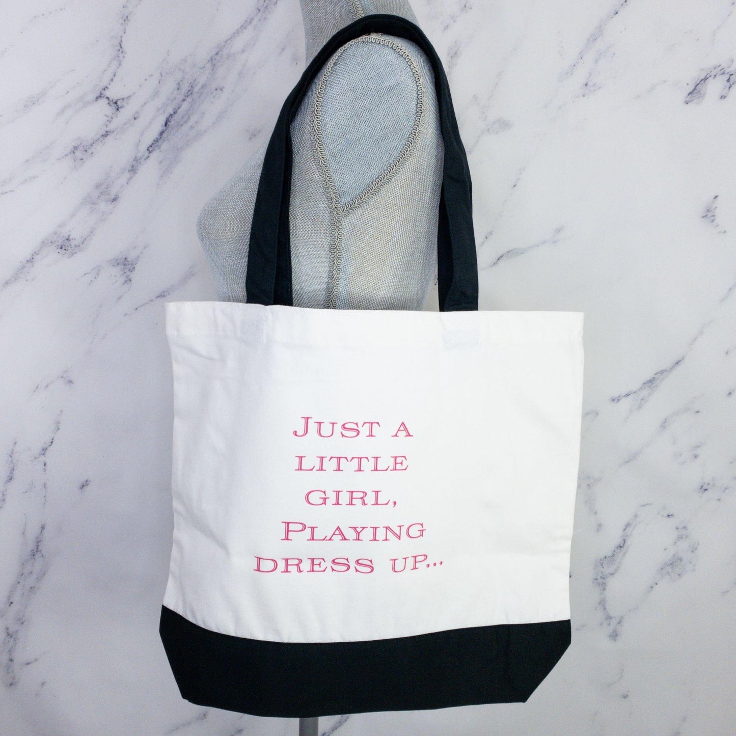 Moniquey’s Closet Two-Tone Cotton Tote Bag