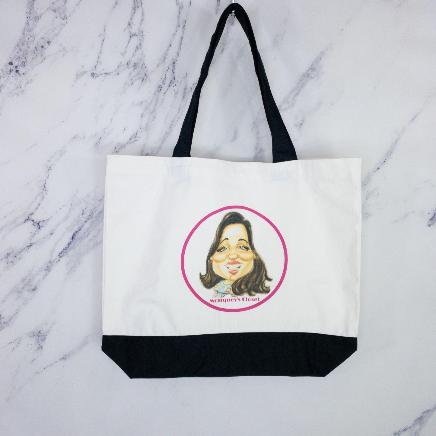 Moniquey’s Closet Two-Tone Cotton Tote Bag