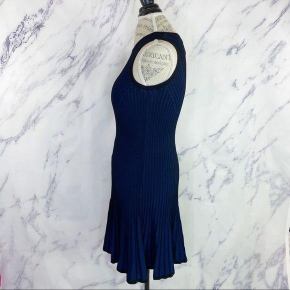 Carmen Marc Valvo | Rosemary Dress | Navy & Black | Size XS