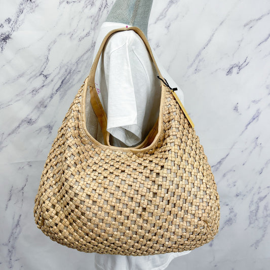 Marta Ponti Portugal | Tan Woven Hobo Bag