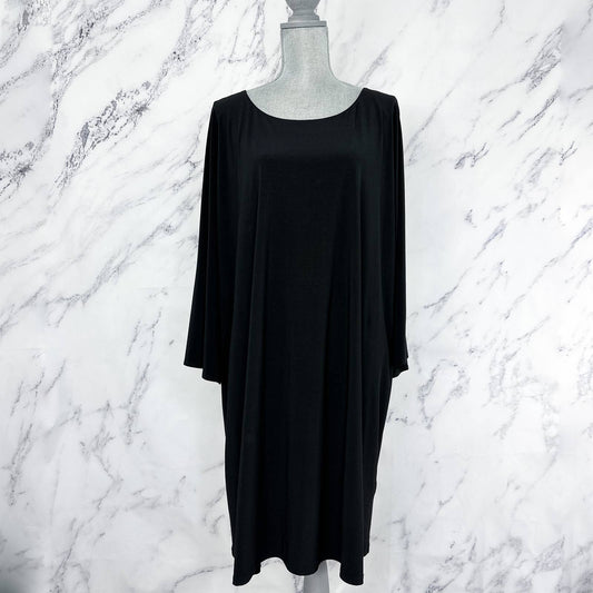 Tiana B. | Black Cold Shoulder Shift Dress | Sz 3X