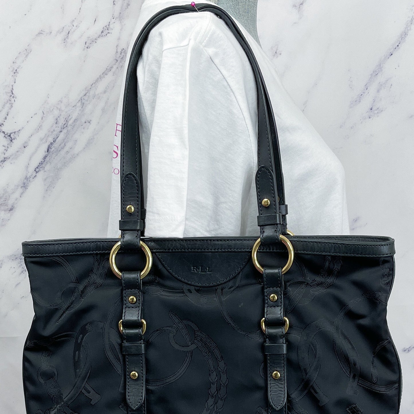 LAUREN Ralph Lauren | Nylon/ Leather Equestrian Wellington Bag