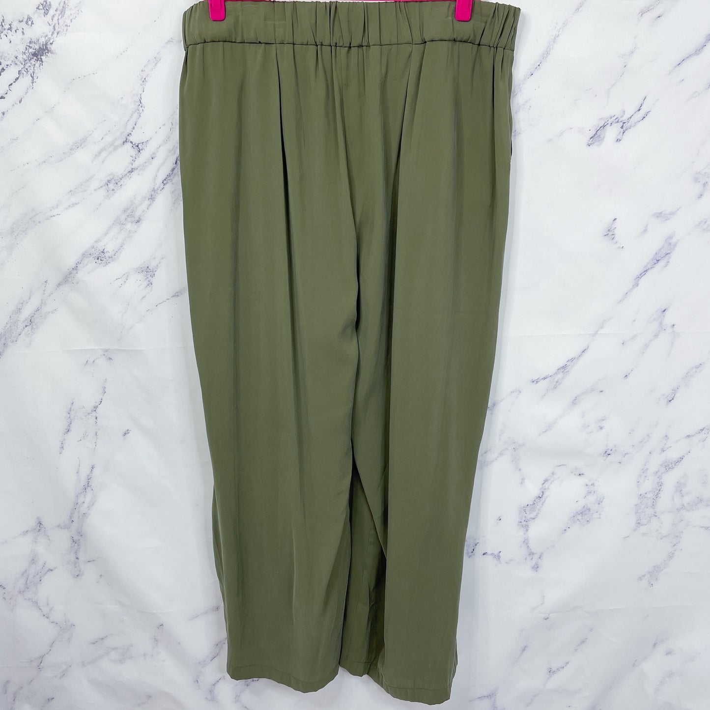 Jessica Simpson | Melba Pleated Wide-Leg Trouser Olive Night | 18W