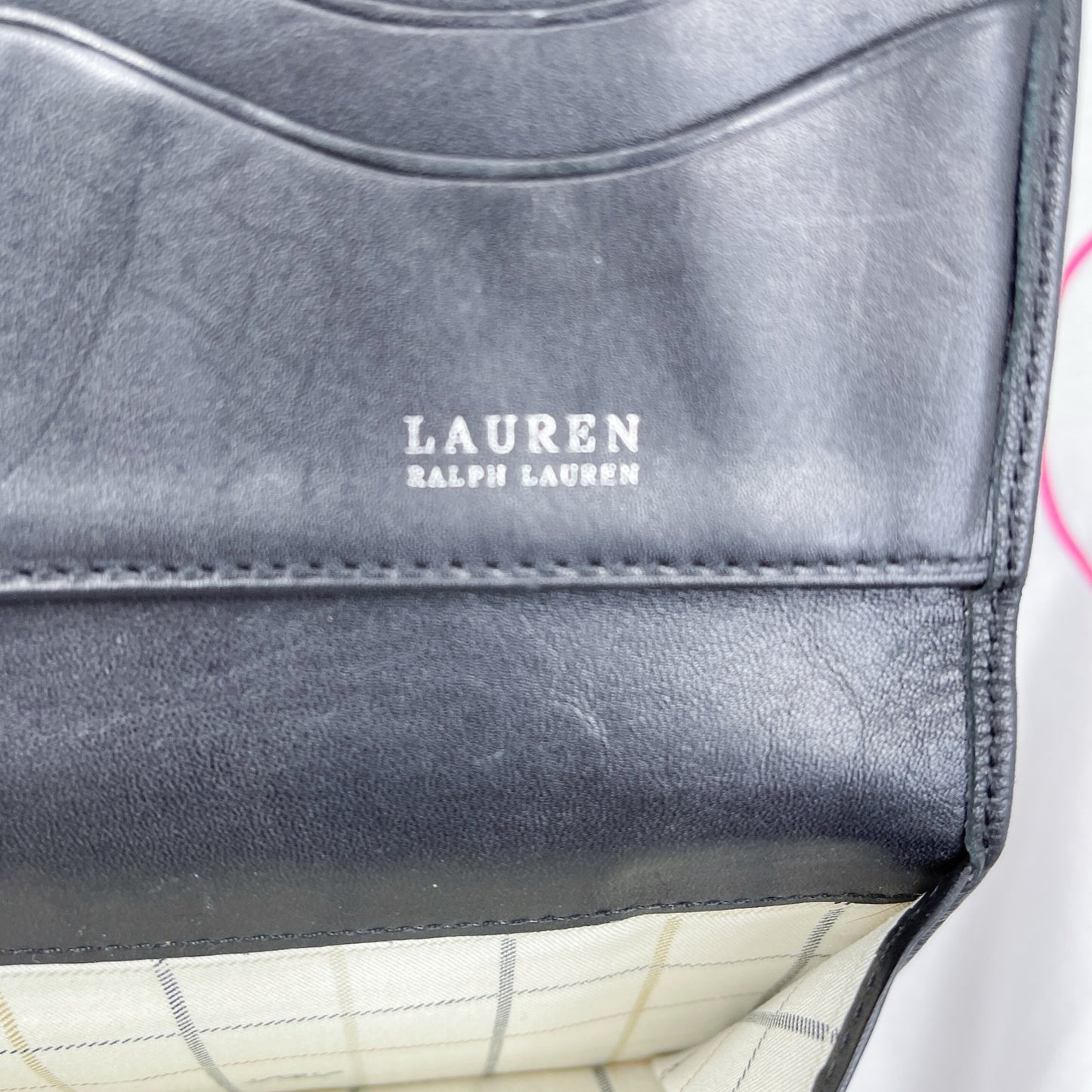 LAUREN Ralph Lauren | Black Leather Trifold Wallet