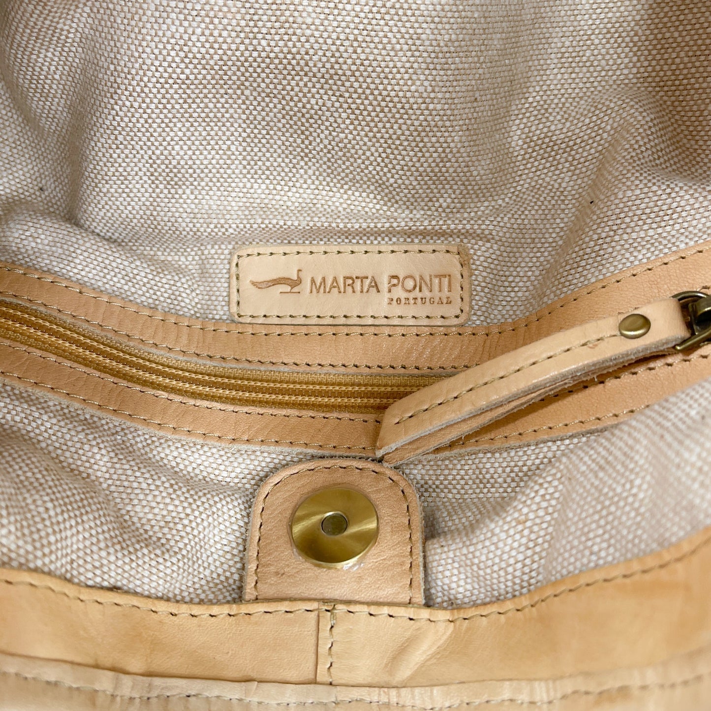 Marta Ponti Portugal | Tan Woven Hobo Bag