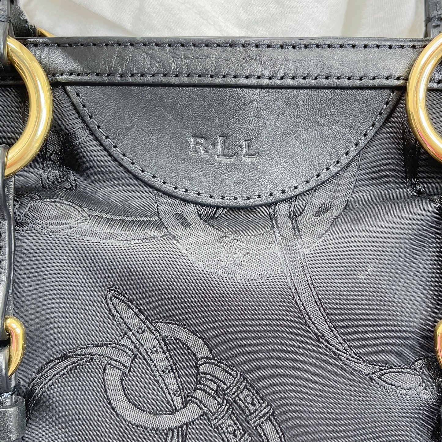 LAUREN Ralph Lauren | Nylon/ Leather Equestrian Wellington Bag