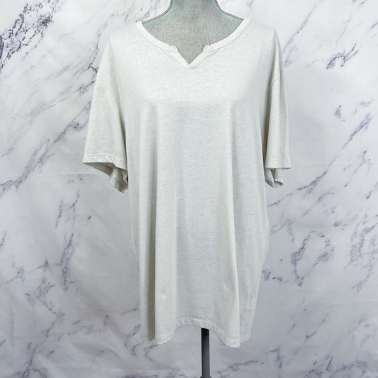 INC | Light Gray V-Cut Neck T-Shirt | XXL