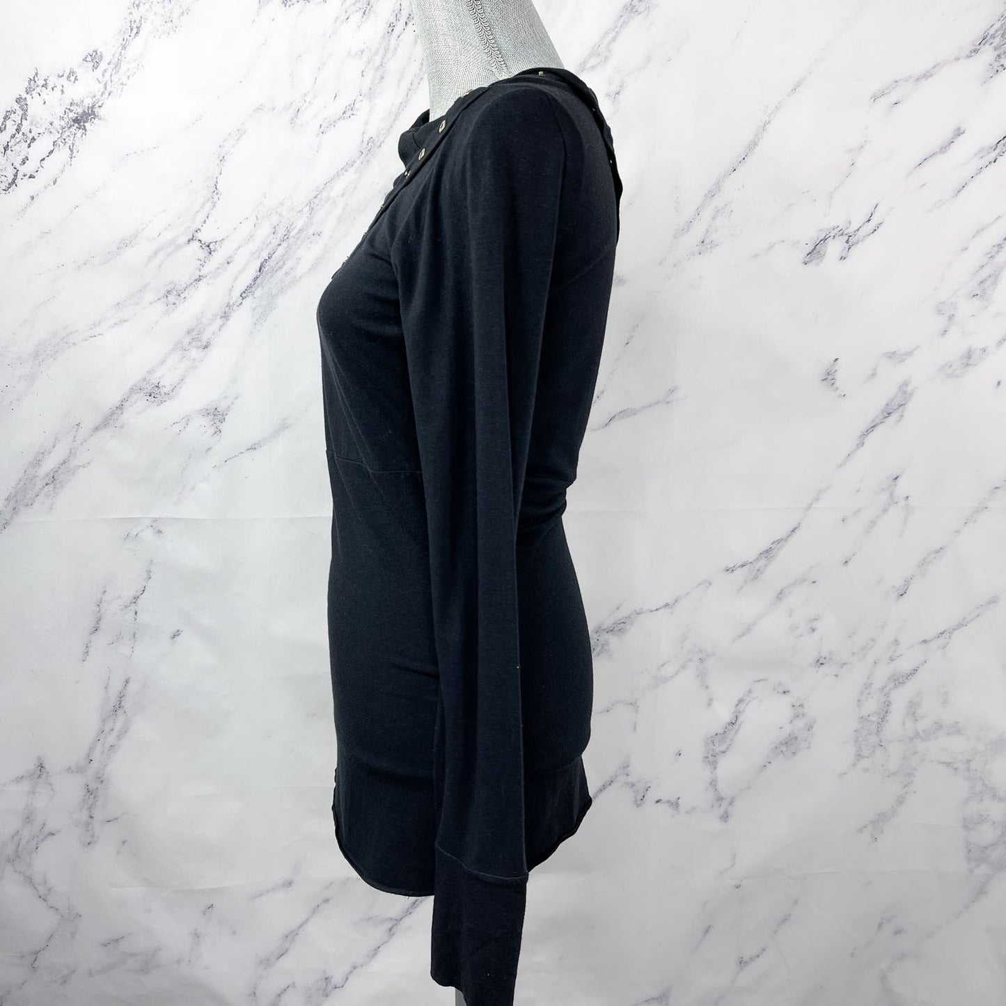Diane von Furstenberg | Black Long Sleeve Top | M