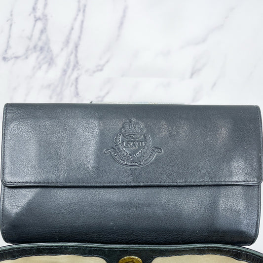 LAUREN Ralph Lauren | Black Leather Trifold Wallet