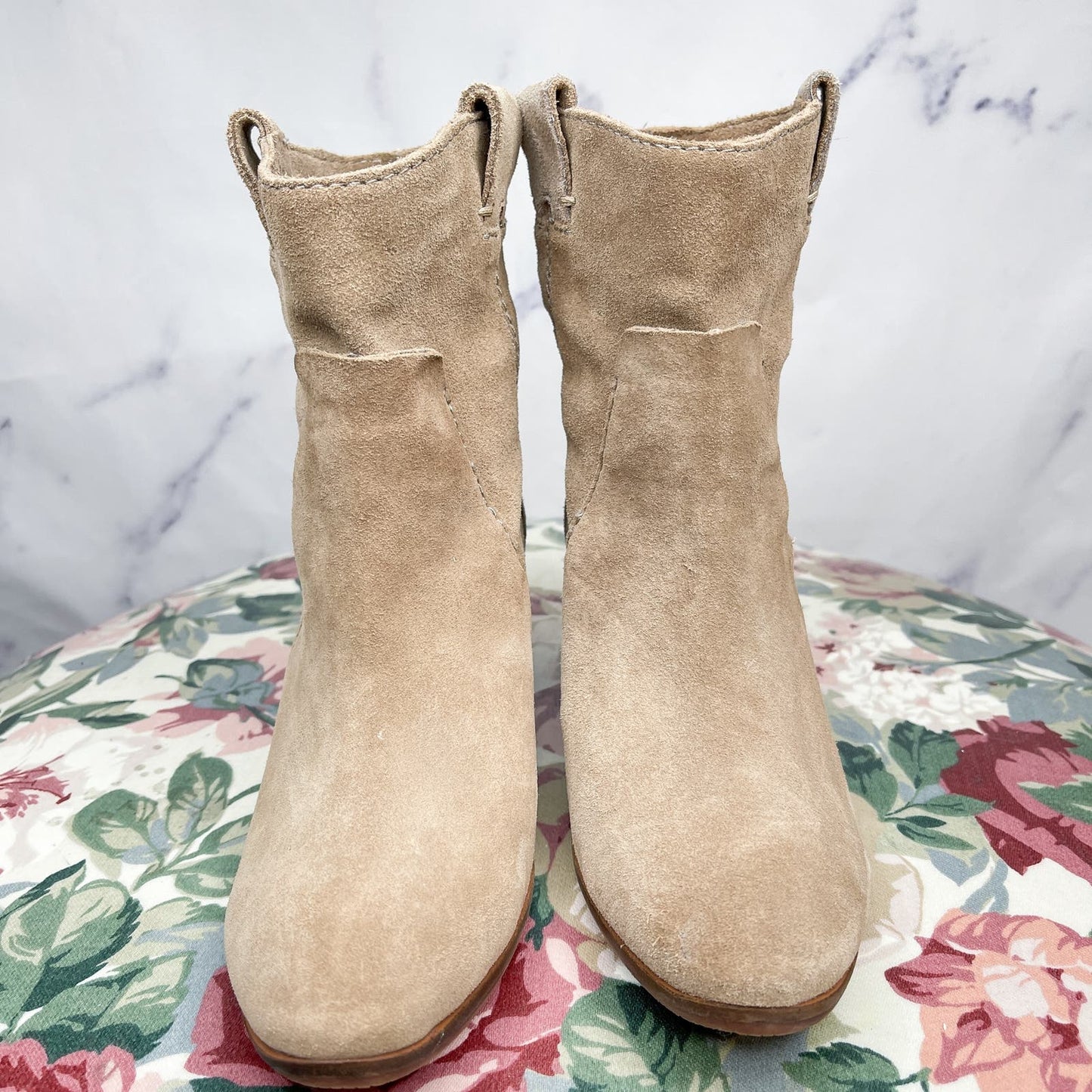 Vince Camuto | Maves Tan Suede Booties | 6.5