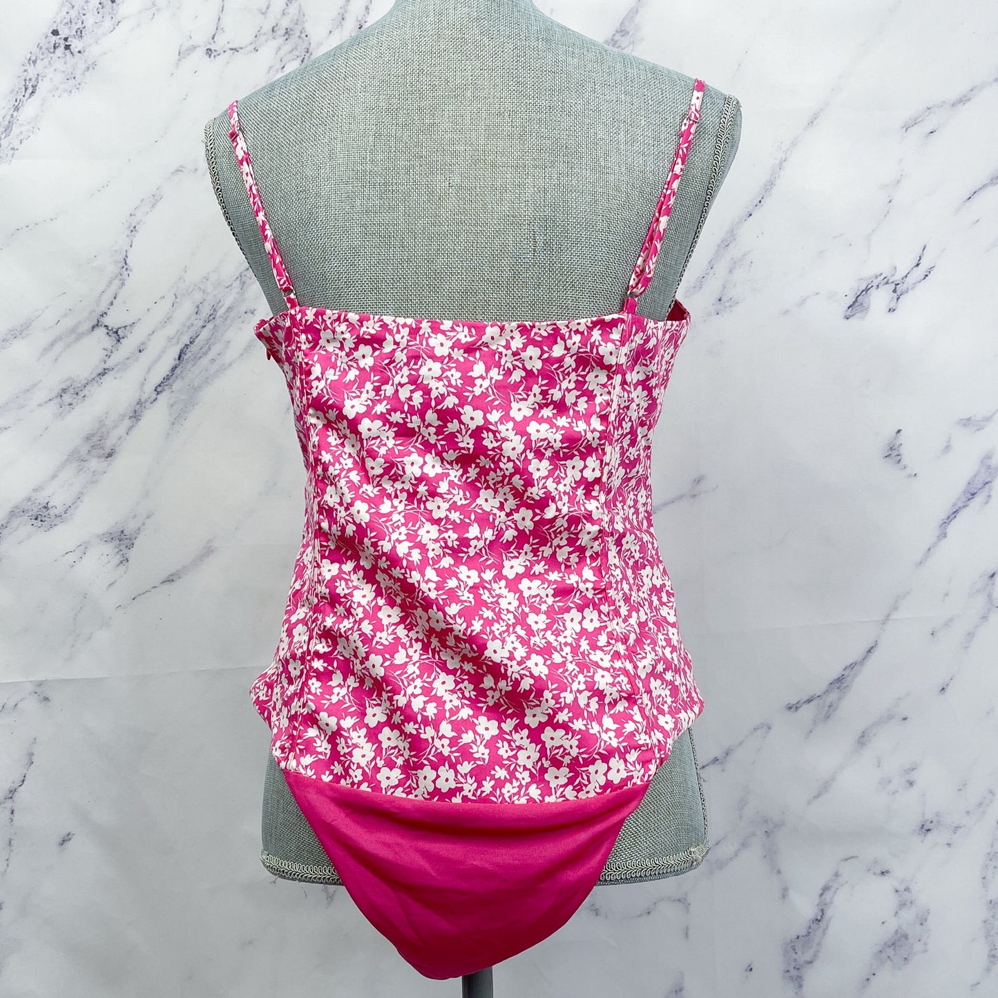 Zara | Floral Thong Bodysuit | L