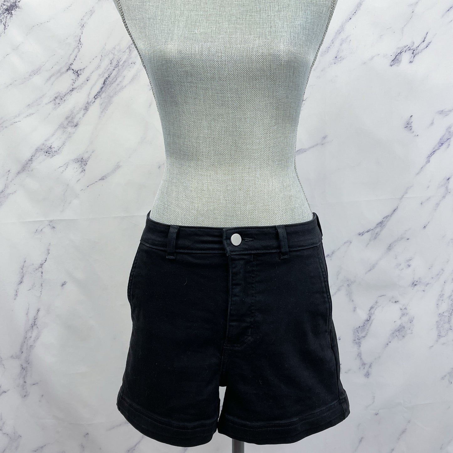 Everlane | Black Cotton Twill Shorts | 4