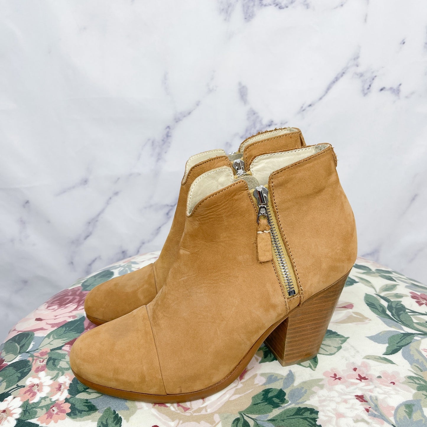 Rag & Bone | Margot Nubuck Suede Ankle Bootie | 39.5