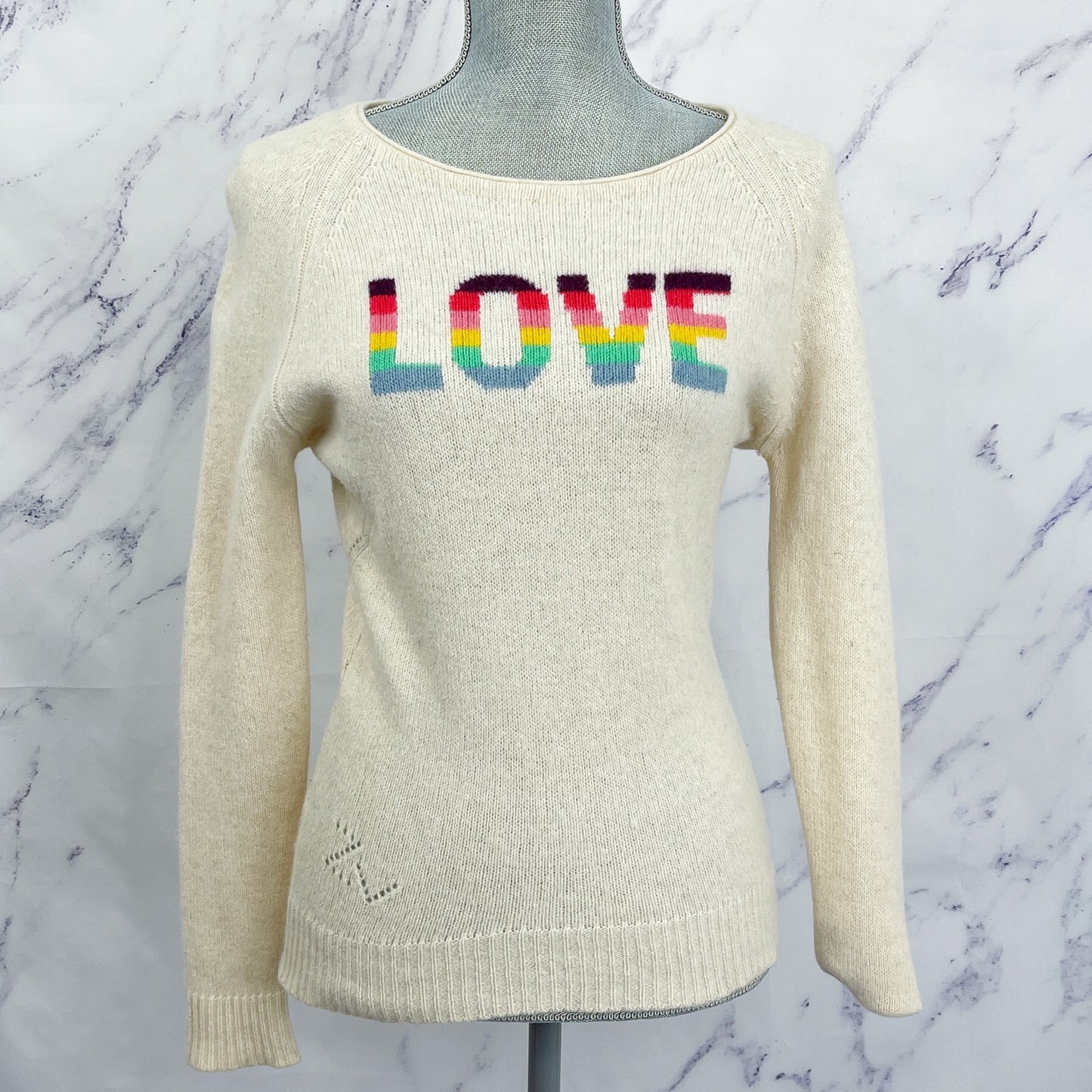 Zadig & Voltaire | Graphic Cashmere Sweater “LOVE” | M