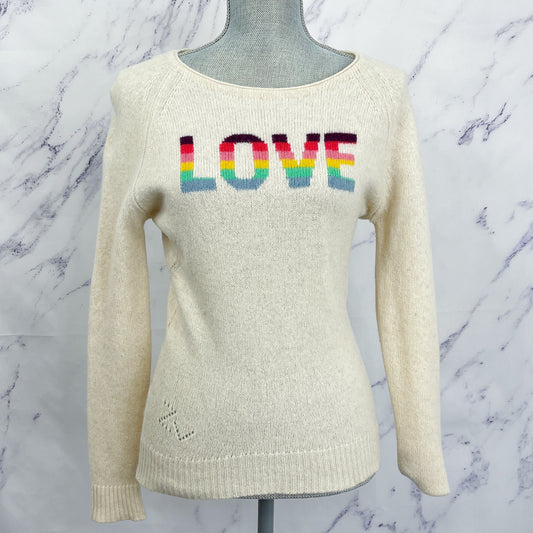 Zadig & Voltaire | Graphic Cashmere Sweater “LOVE” | M